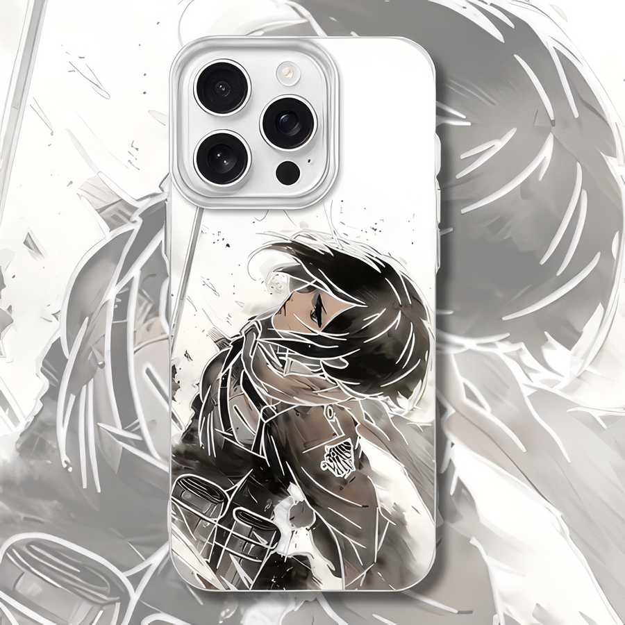 Mikasa Ink Sketch – Coque Attack on Titan