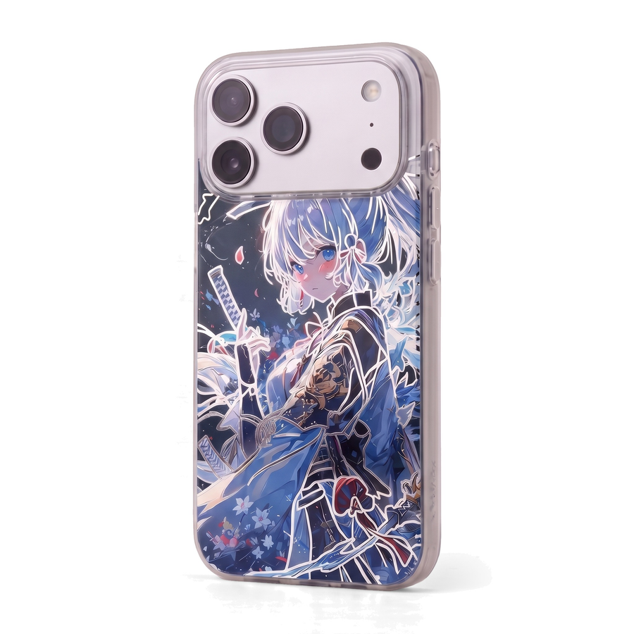 Funda Kamisato Ayaka Genshin Impact iPhone 17 Pro Max