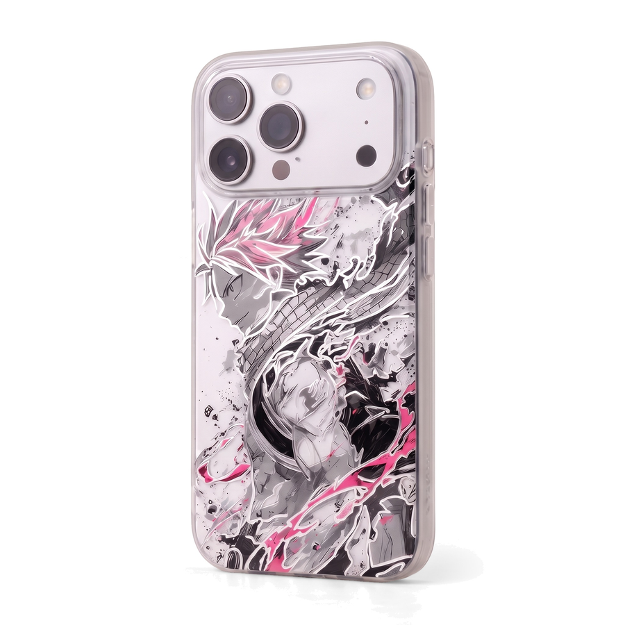 Funda Black And White Flame Fairy Tail iPhone 17 Pro Max